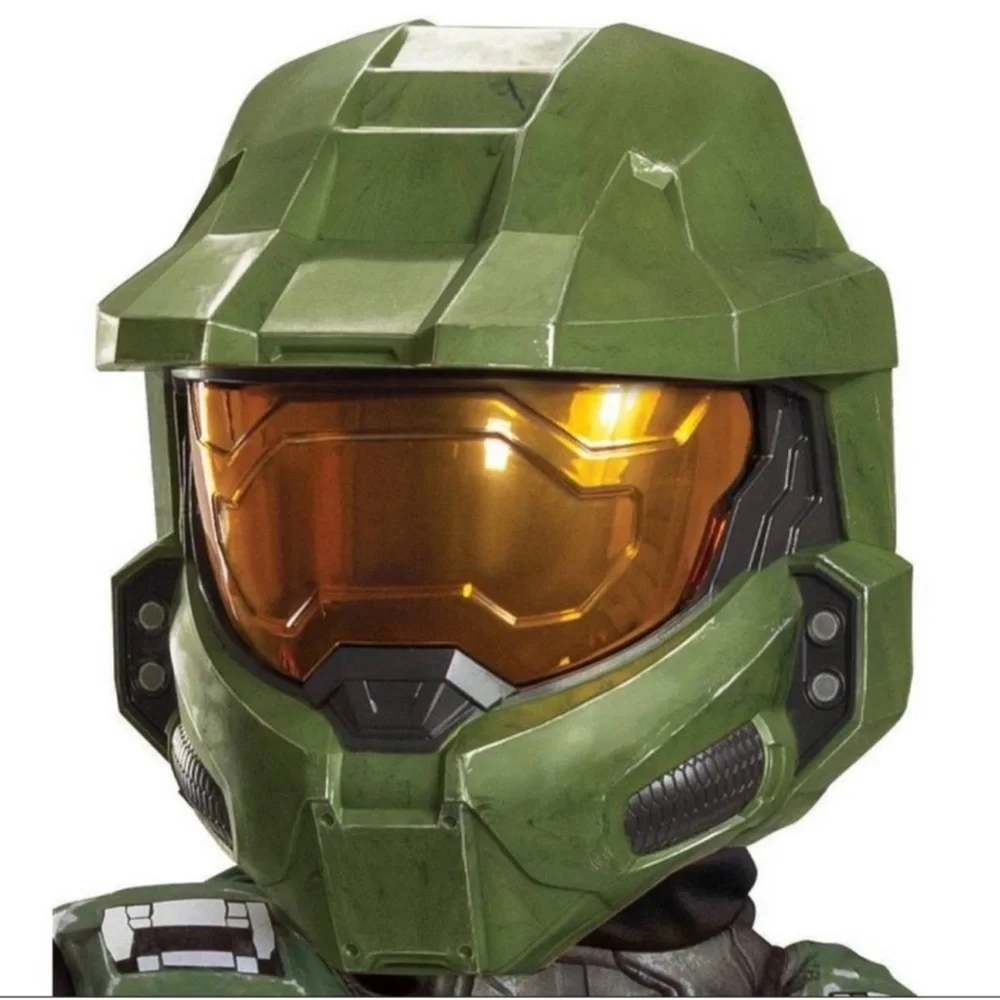 New! Disguise Master Chief or Spartain Halo Costume w/ helmet Kids Boys size 4-6